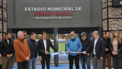 Inauguraron estadio de hockey en barrio Alberdi
