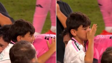 La divertida reacción de Ciro Messi al oler a su papá