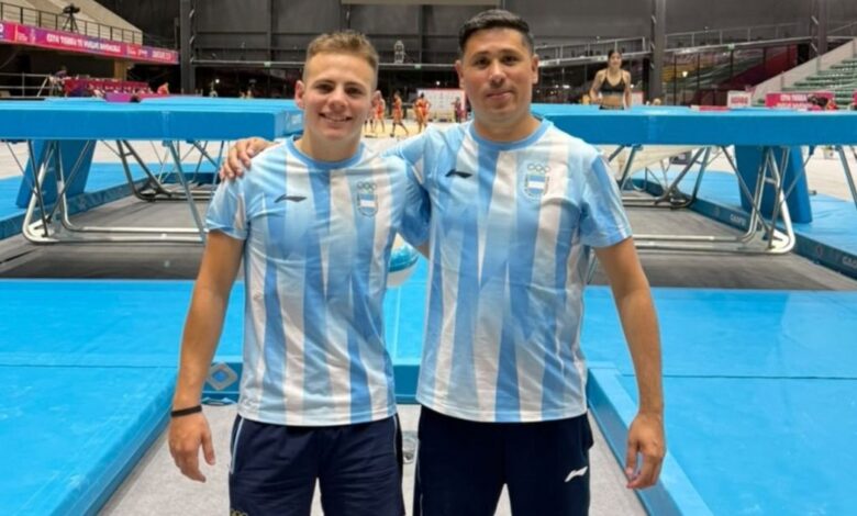 Santiago Ferrari debuta en gimnasia de trampolín