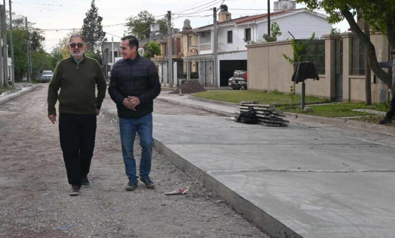 B° Los Perales suma un nuevo tramo pavimentado