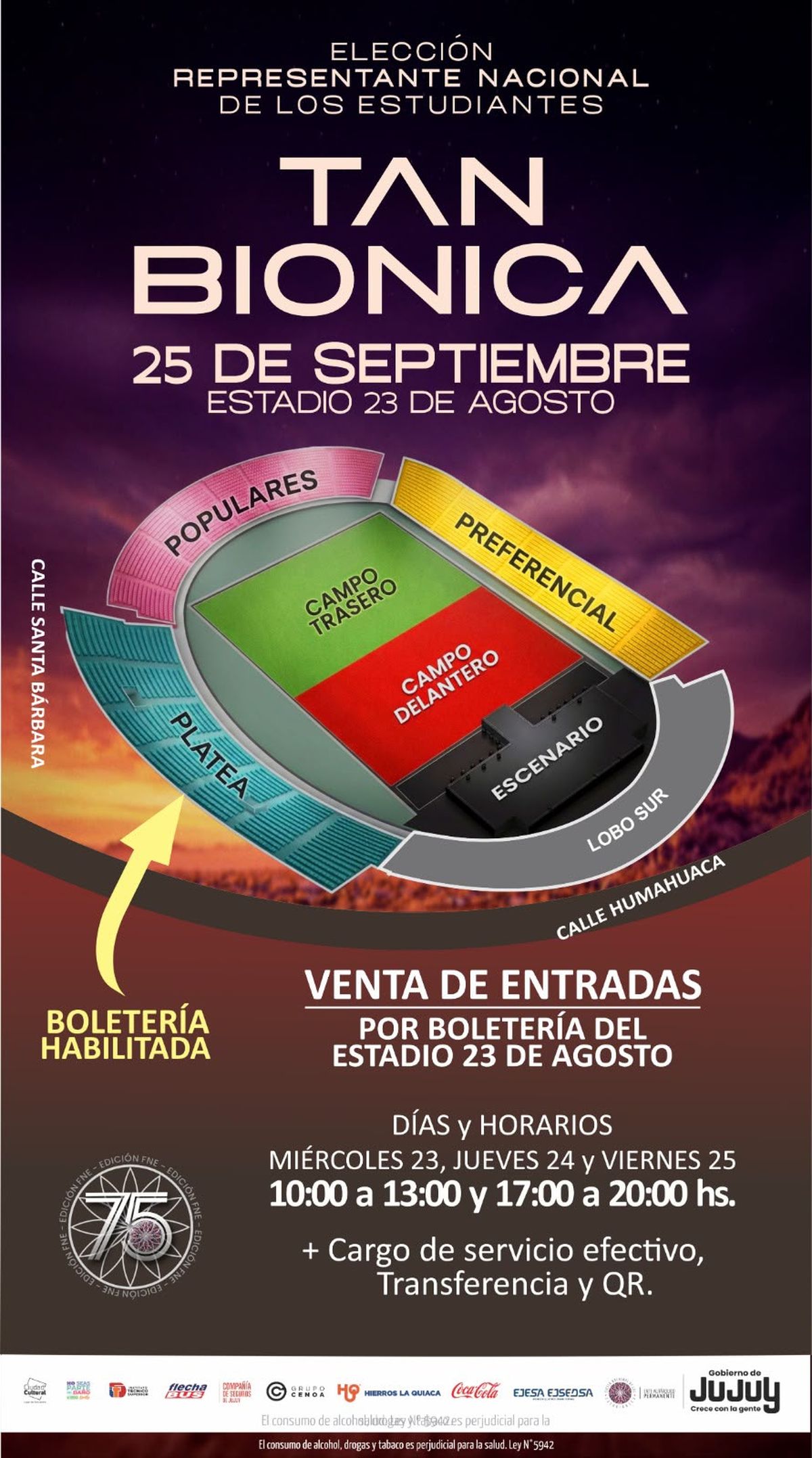 Elección Nacional.Se habilitó la venta presencial de entradas Elección Nacional.Se habilitó la venta presencial de entradas