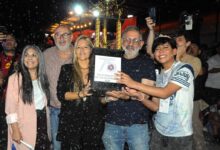 Jorge acompañó la premiación de los carroceros en el cierre de la 75ª FNE