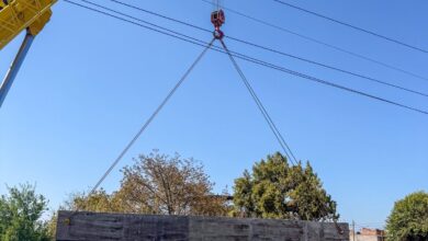 Avances en la construcción del nuevo puente sobre avenida Snopek