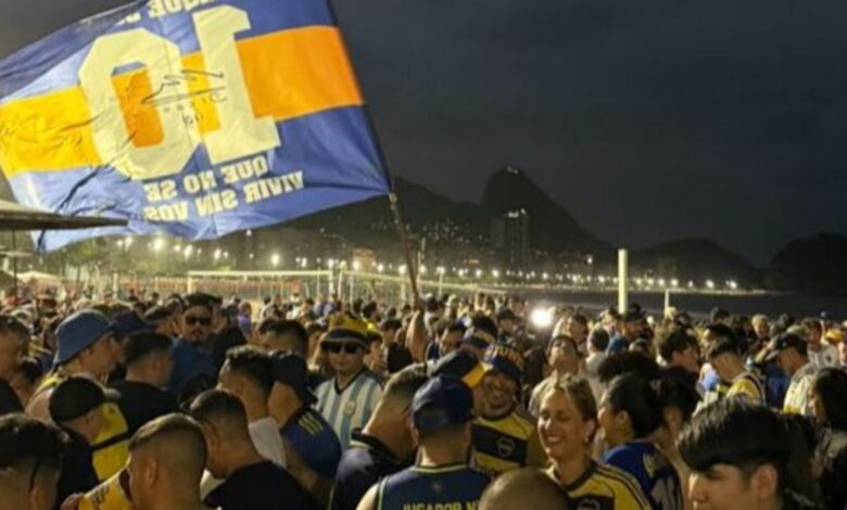 Multitudinario banderazo antes de enfrentar a Vasco