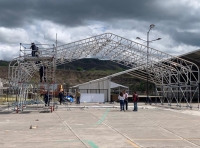 Comenzó el armado de los stands para la Expojuy en Ciudad Cultural