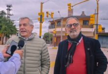 Jorge habilitó un nuevo semáforo en barrio Malvinas