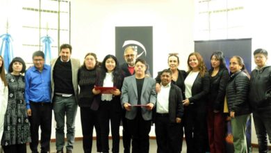 Jorge entregó certificados a jóvenes de la Asociación Todos Juntos