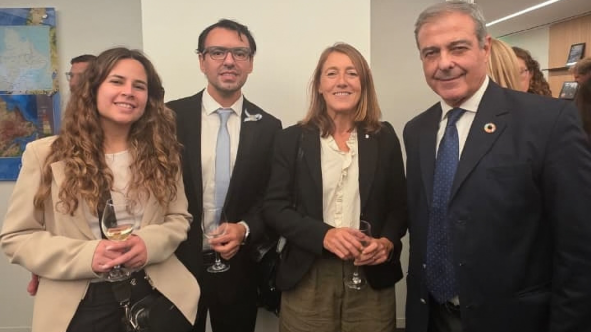 Semana del Clima: Jeckel y Corradini junto a Sonsoles Letang directora General de Cambio Climático y Calidad Ambiental de Cataluña y Diego Sueiras presidente de la Fundacion Nueva Generacion Argentina de Santa Fe
