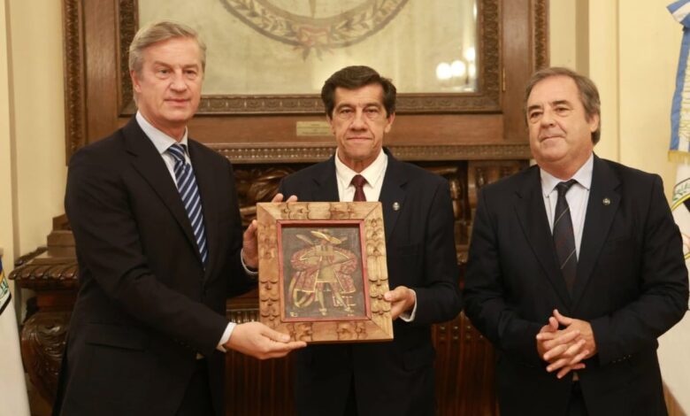 Sadir recibió a embajador de la Unión Europea y al jefe de misión de Emiratos Árabes