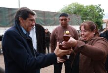 Carlos Sadir acompañó las fiestas patronales en Barro Negro