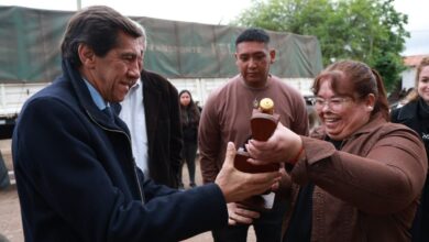 Carlos Sadir acompañó las fiestas patronales en Barro Negro